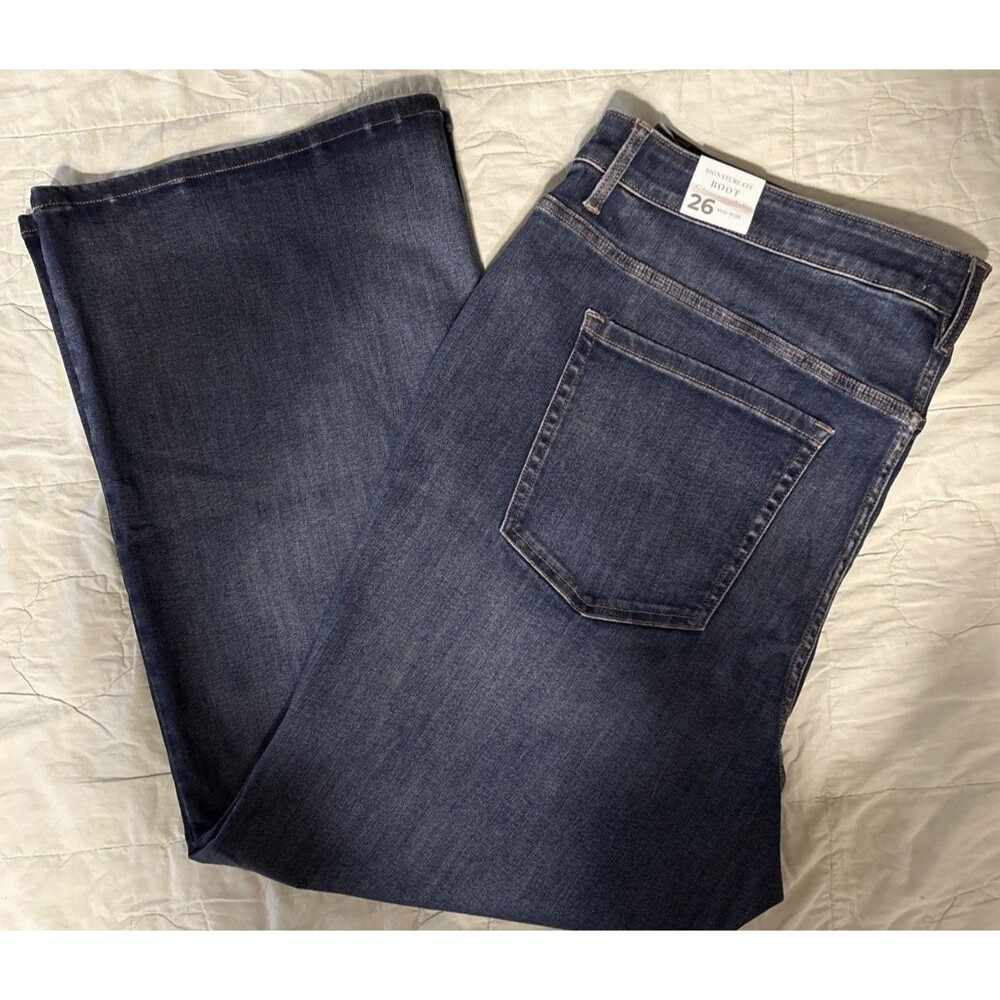 Lane Bryant Women’s Jeans Size 26 New W/Tags Signature Fit Boot Cut Mid-Rise